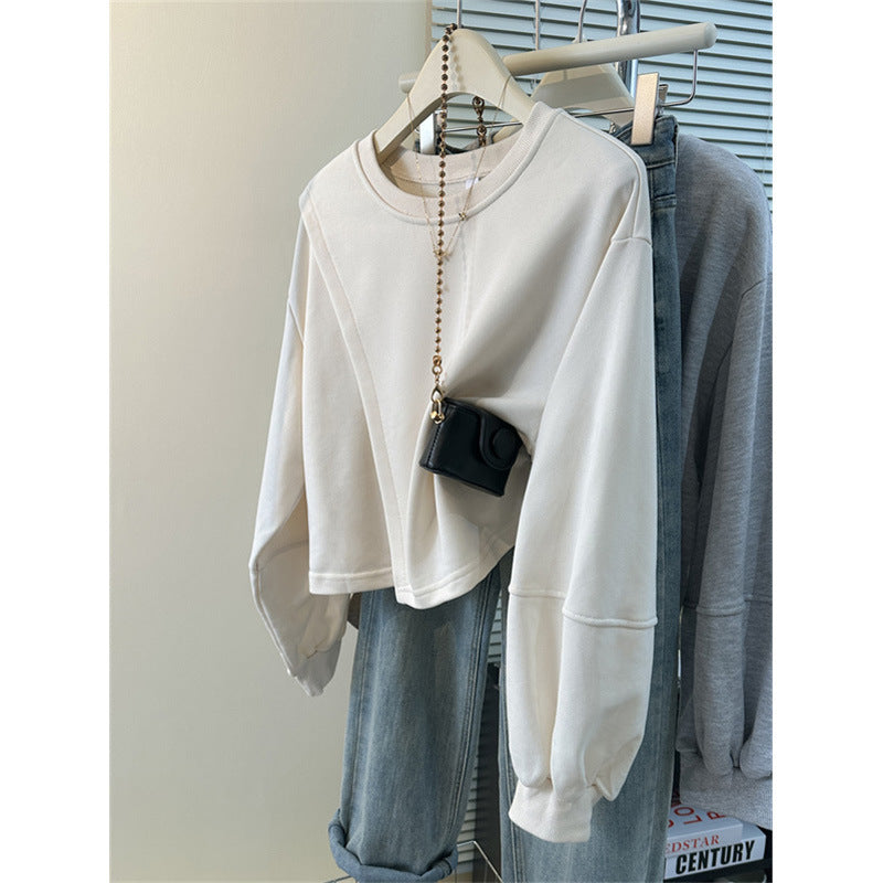Femme Cropped Sweatshirt med Ballonærmer Stilla