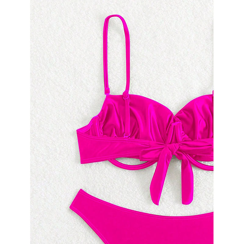 Dame Push-Up-Bikini med elegant design og justerbare stropper Skovae