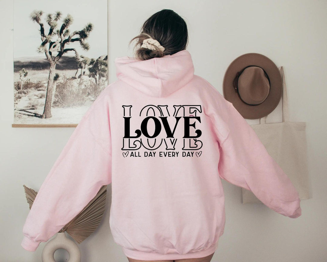 Kvinders hoodie med kreativ skrift Skovae