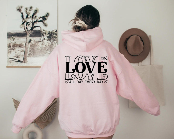 Kvinders hoodie med kreativ skrift Skovae