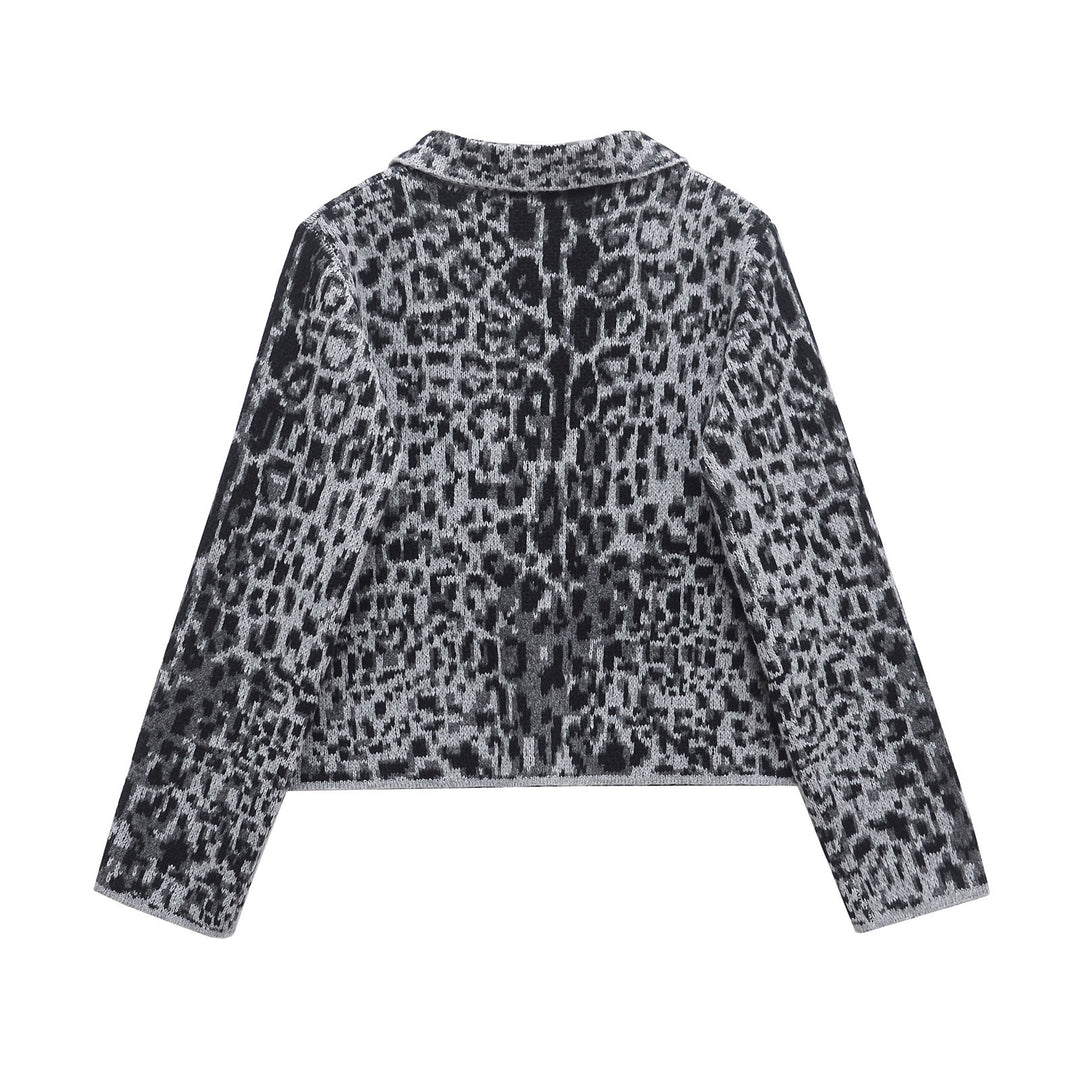 Femme Stilfuld Leopard Print Cardigan Stilla