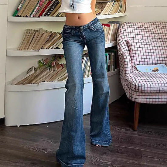 Damer Bootcut-jeans med fleksibel pasform og høj talje Skovae
