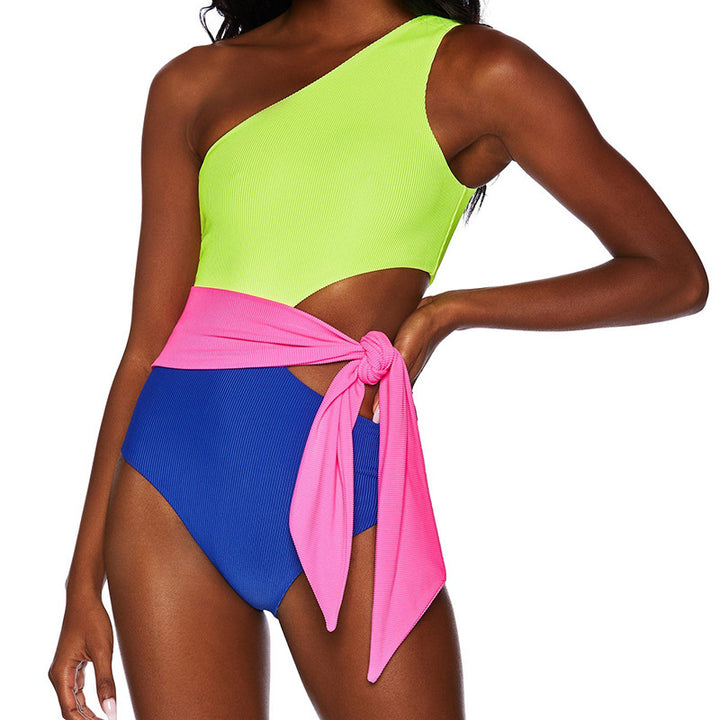 Damer Én-delt Badedragt med mode Cut-Out og legende Knude Design Stilla