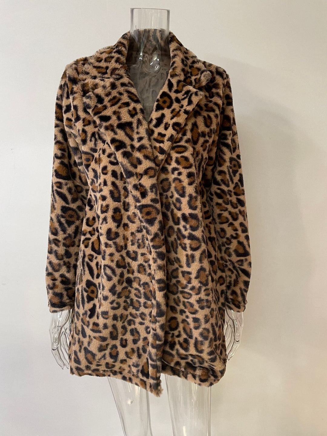Stilla | Leopardprint Langærmet Åben Frontjakke