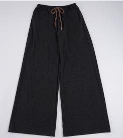 Dame casual Palazzo-bukse med elastisk linning og justerbar snor Skovae