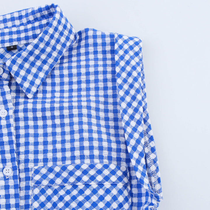 Femme Ærmeløs Gingham Utility Overall Stilla