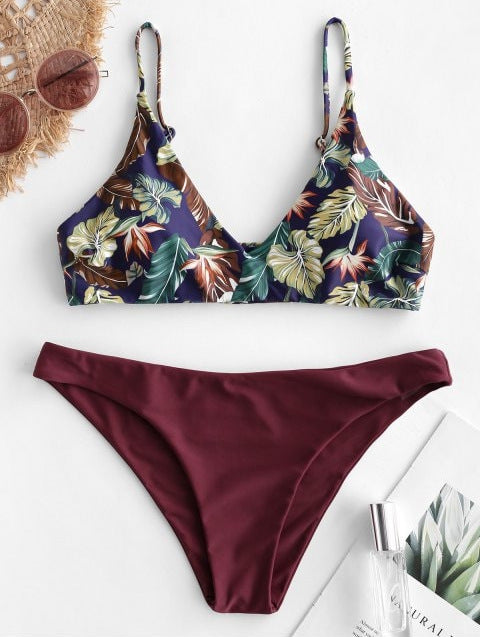 Damer Triangle Bralette Bikini Sæt Stilla 1750839566