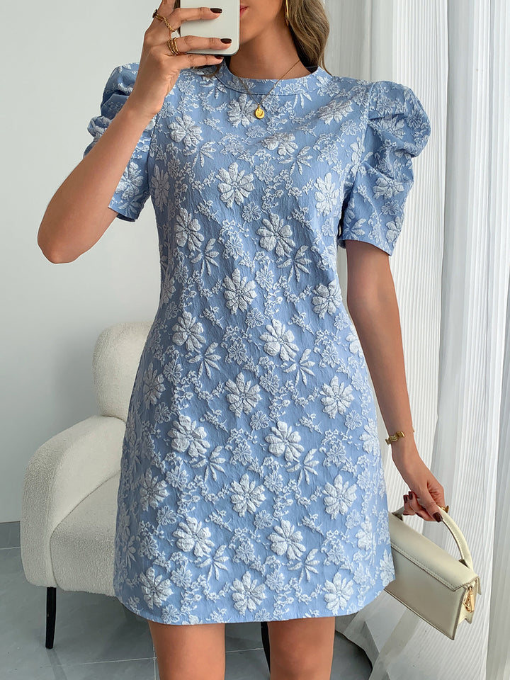 Kvinder Broderet Floral Mini Kjole Stilla