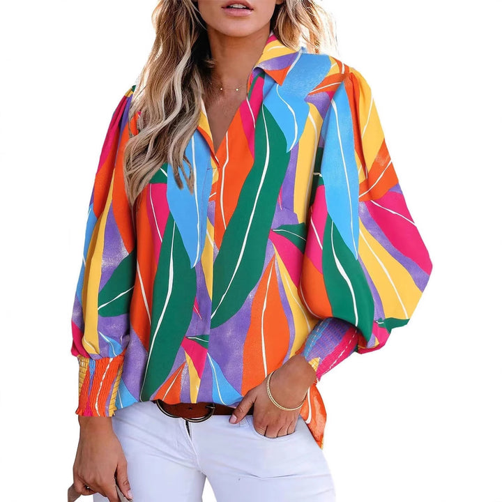 Dame Relaxed Fit Blomsterprint Top Stilla