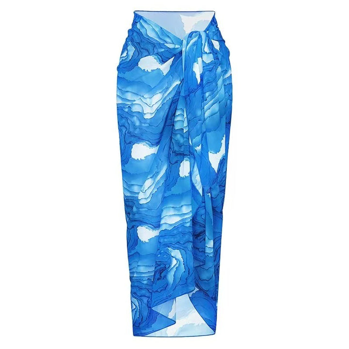 Dame badedragt med elegant omslagdesign og smart pareo Stilla