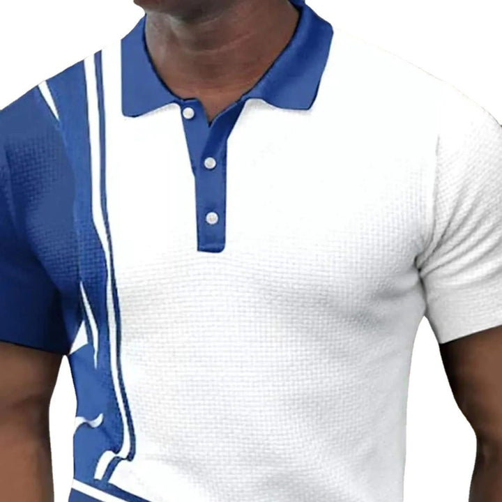 Herre Kortærmet Struktureret Performance Polo T-shirt Stilla