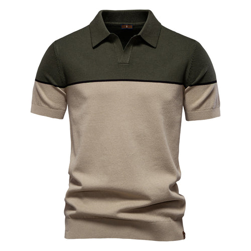 Herrer polo skjorter med moderne farveblok design Stilla