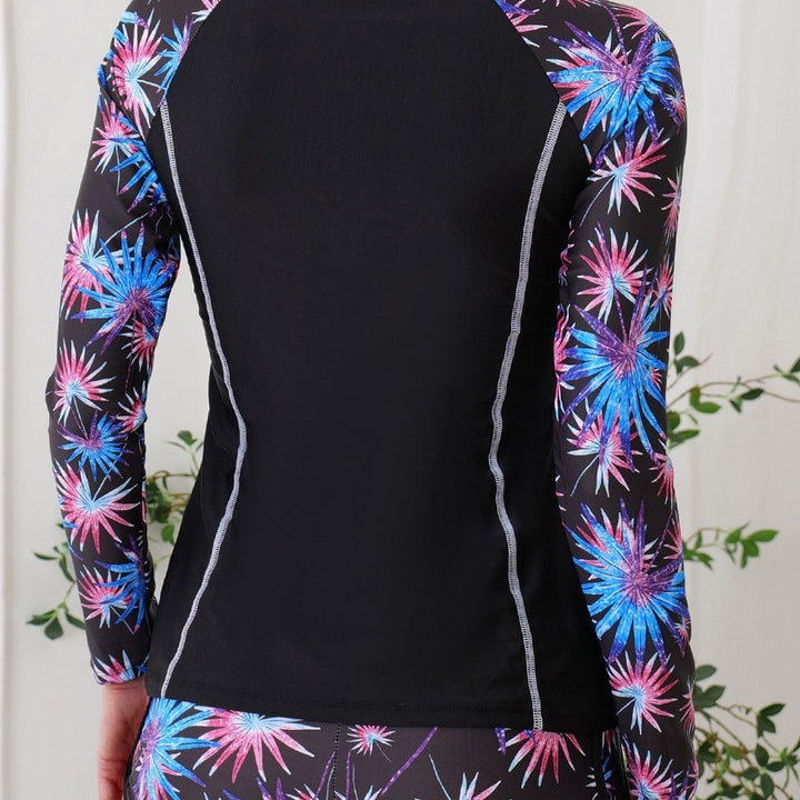 Dame Sporty Surfdragt med UV-beskyttelse og farverige accenter Stilla