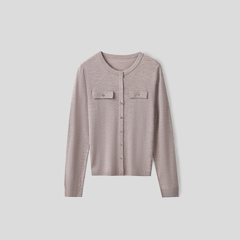 Dame Klassisk Knap-Front Cardigan Stilla