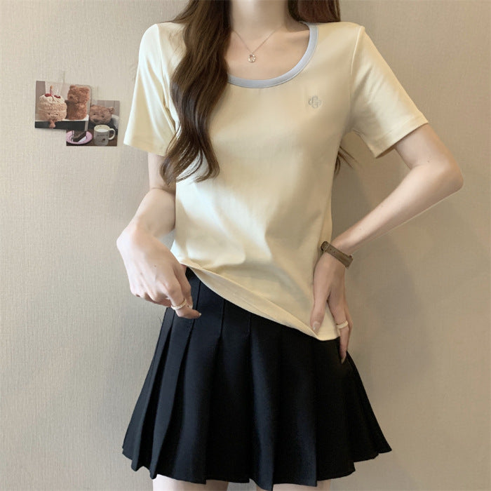 Femme Klassisk Rundhals T-Shirt Stilla