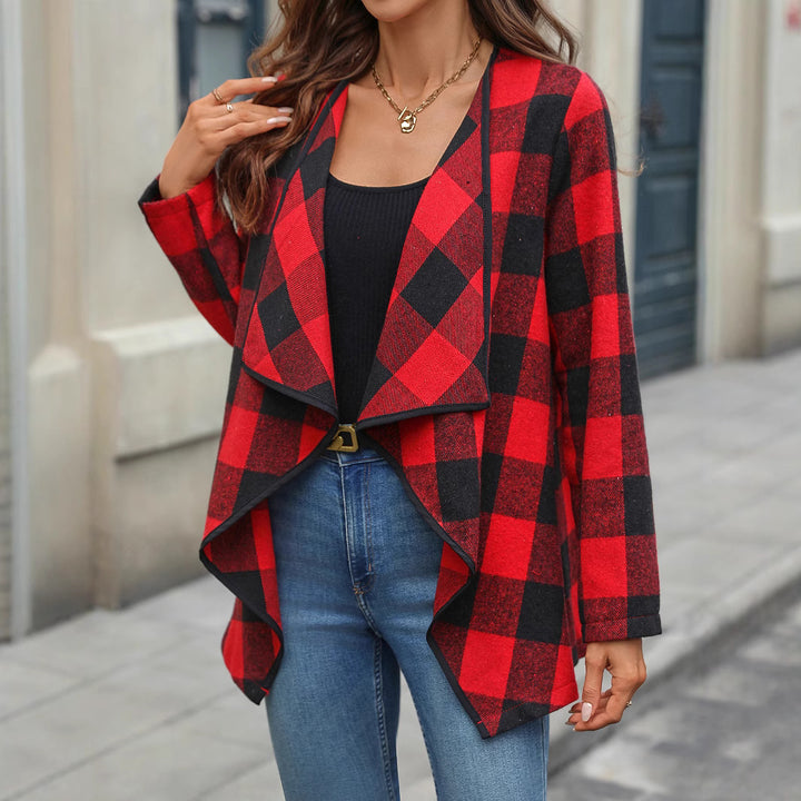 Dame Bølge-Rutete Cardigan Stilla