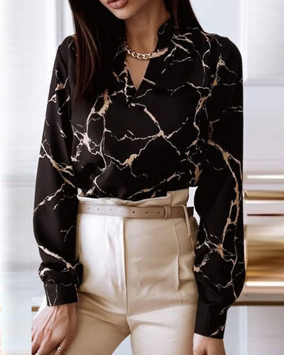 Damebluse med hjerteprint Stilla
