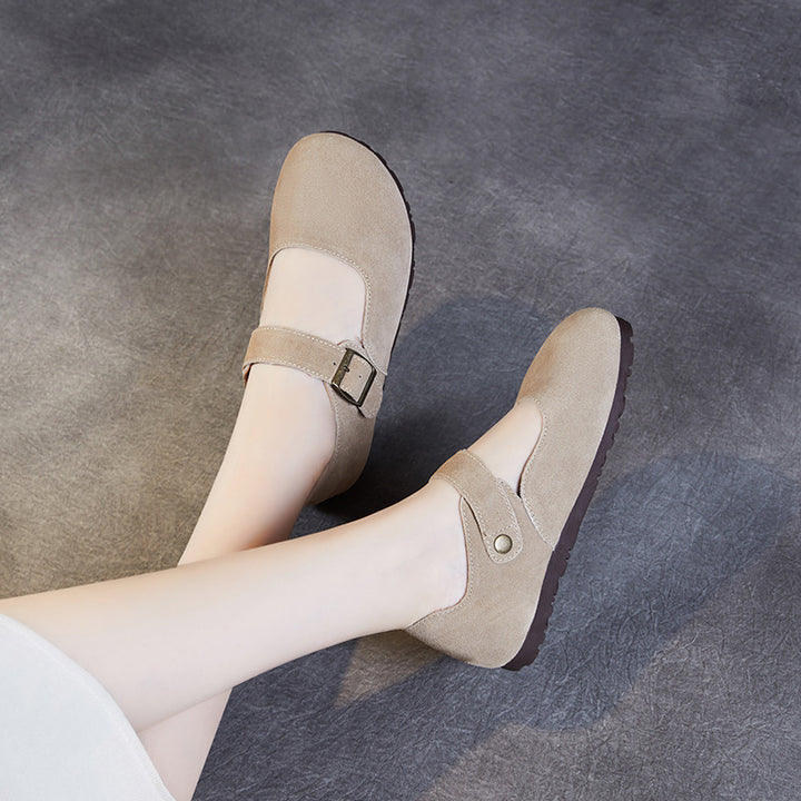 Kvinder Buckled Mary Jane Flats Stilla