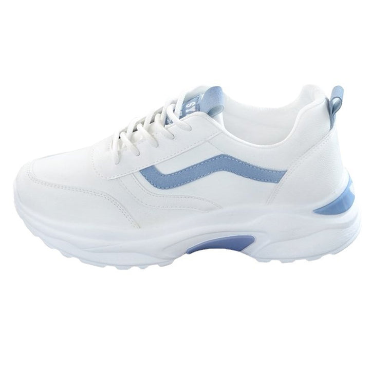 Dame sporty sneakers med skridsikker sål og åndbar overmaterialekombination Stilla