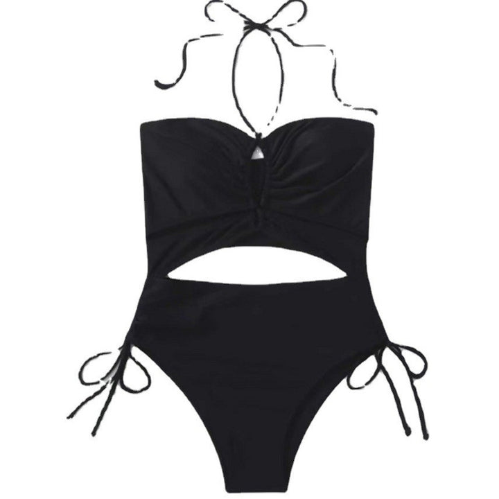 Dame-einteiler badedragt med sexy cut-outs og X-kors stropper Stilla