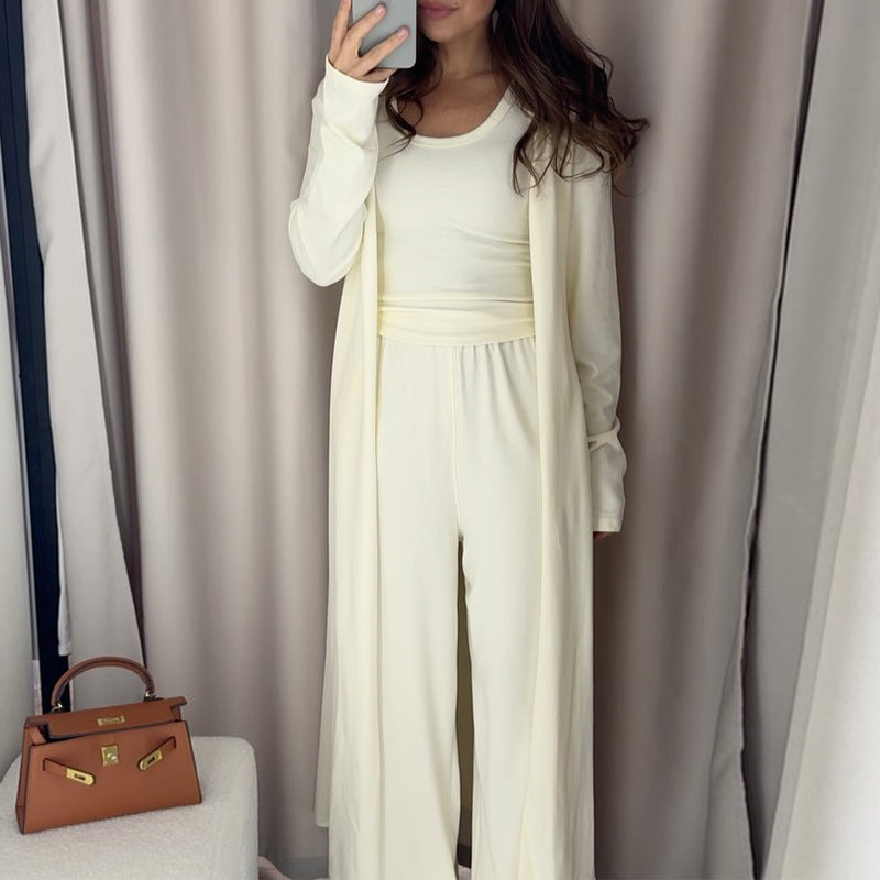 Dame loungewear sæt med løs pasform og langærmet jakke Stilla