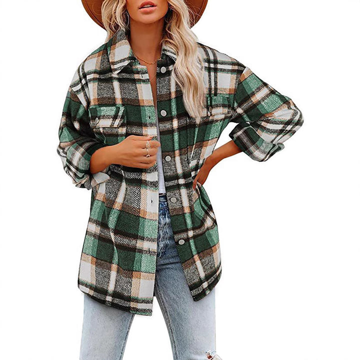 Dame Casual Ternede Overshirt Jakke Stilla