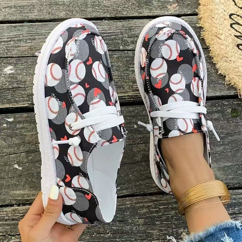 Dame sneakers med fodboldmotiv Stilla