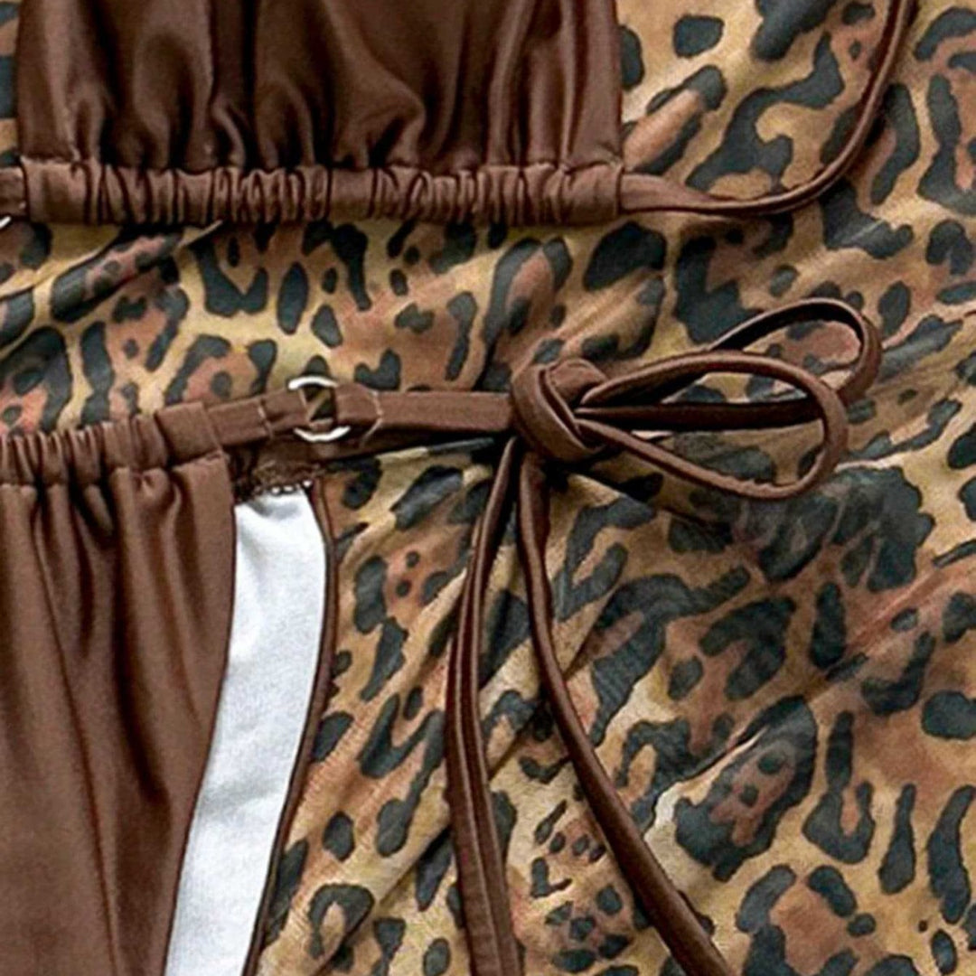 Dame tøj med leopardmønster Skovae