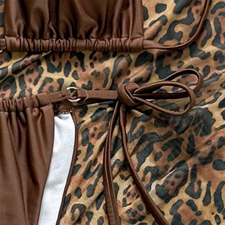 Dame tøj med leopardmønster Skovae