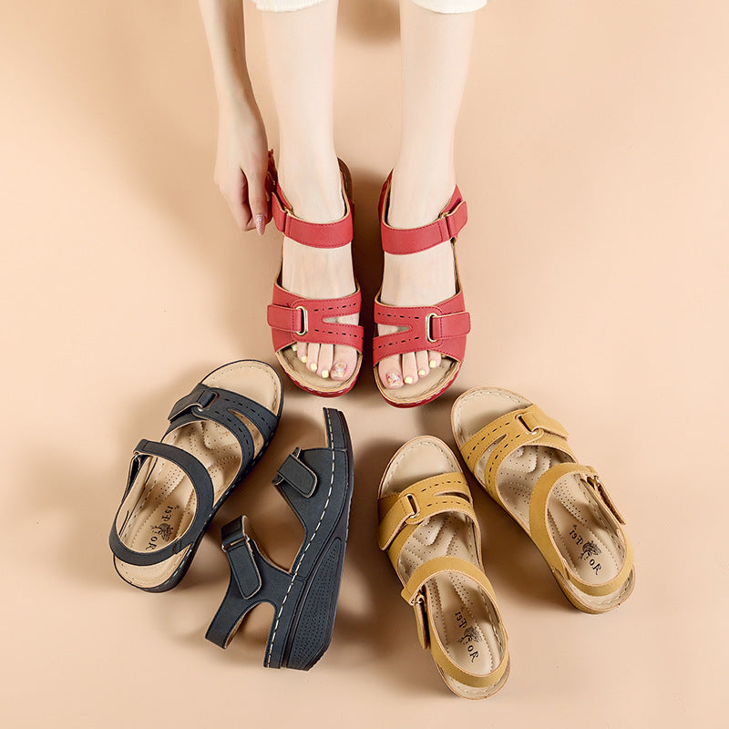 Dame Wedge-sandaler med justerbare remme og ergonomisk fodbottom Stilla