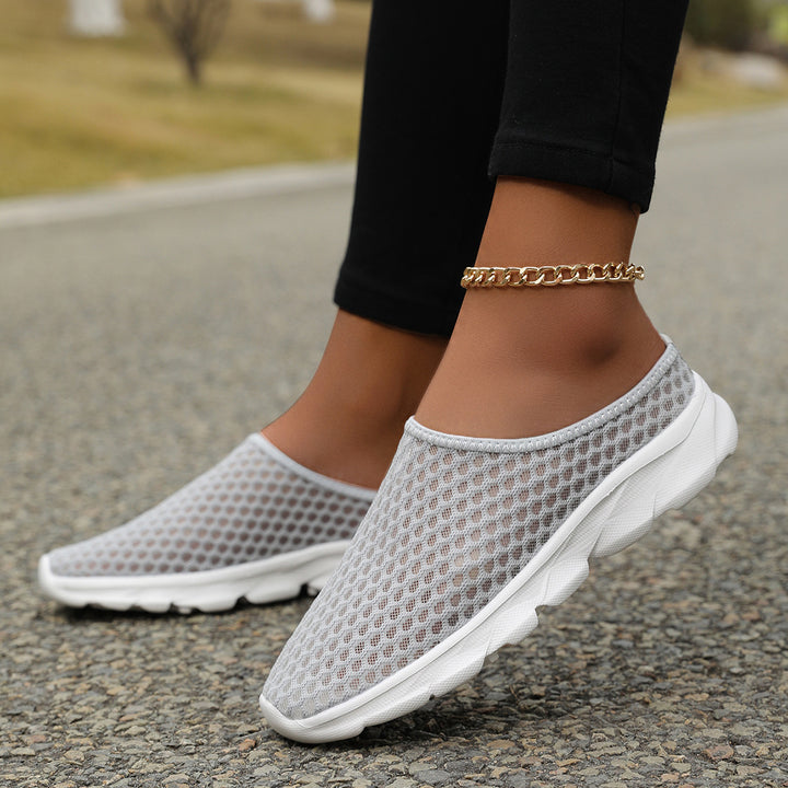 Herren Åndbare Slip-On Sneakers med Tilpasningsdygtigt Mesh-Design Stilla