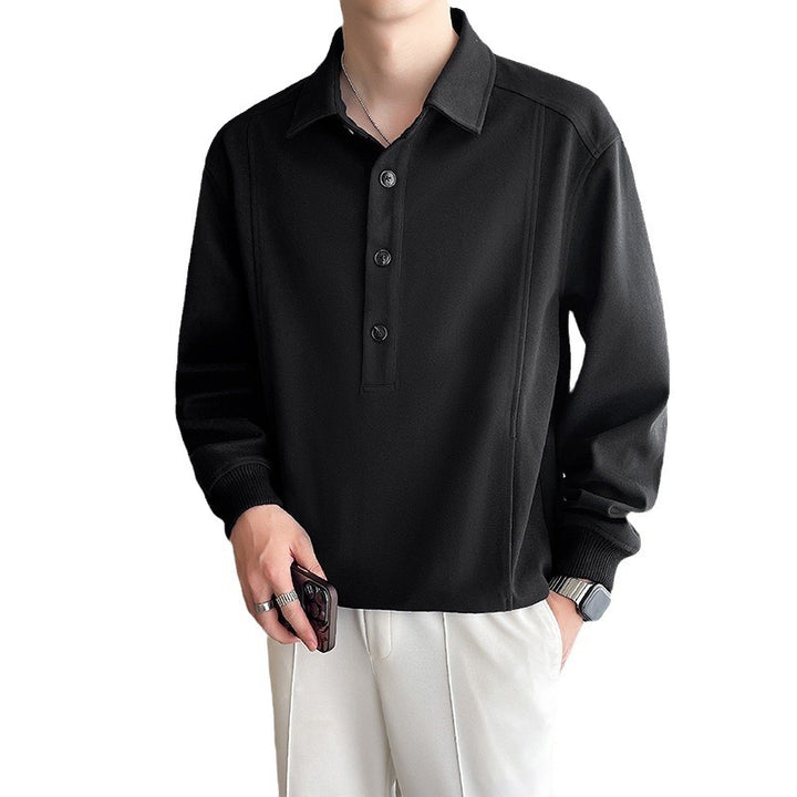 Herrer moderne Button-Up Pullover Sweater Stilla