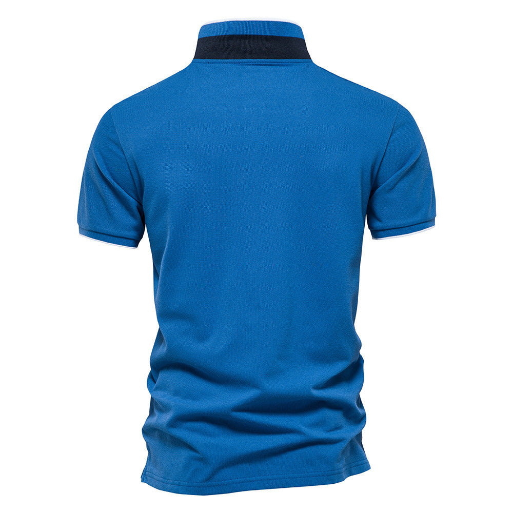 Herre poloshirt i åndbart bomuld med moderigtigt krave Stilla