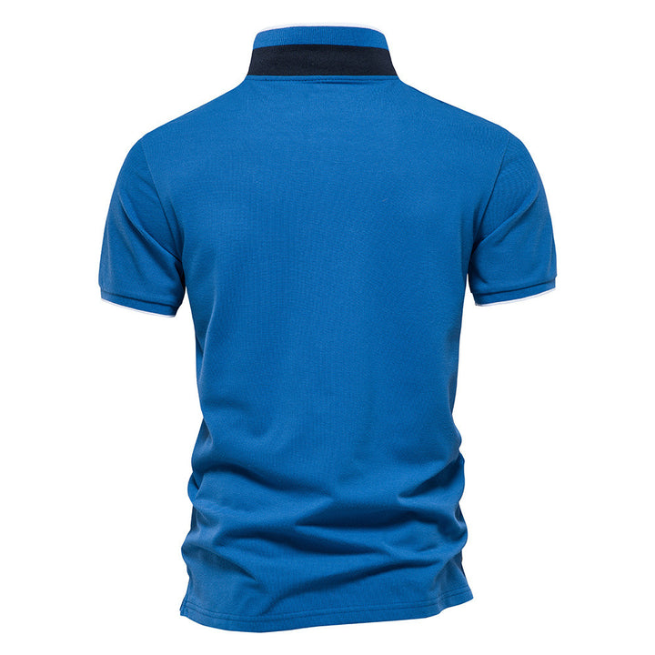 Herre poloshirt i åndbart bomuld med moderigtigt krave Stilla