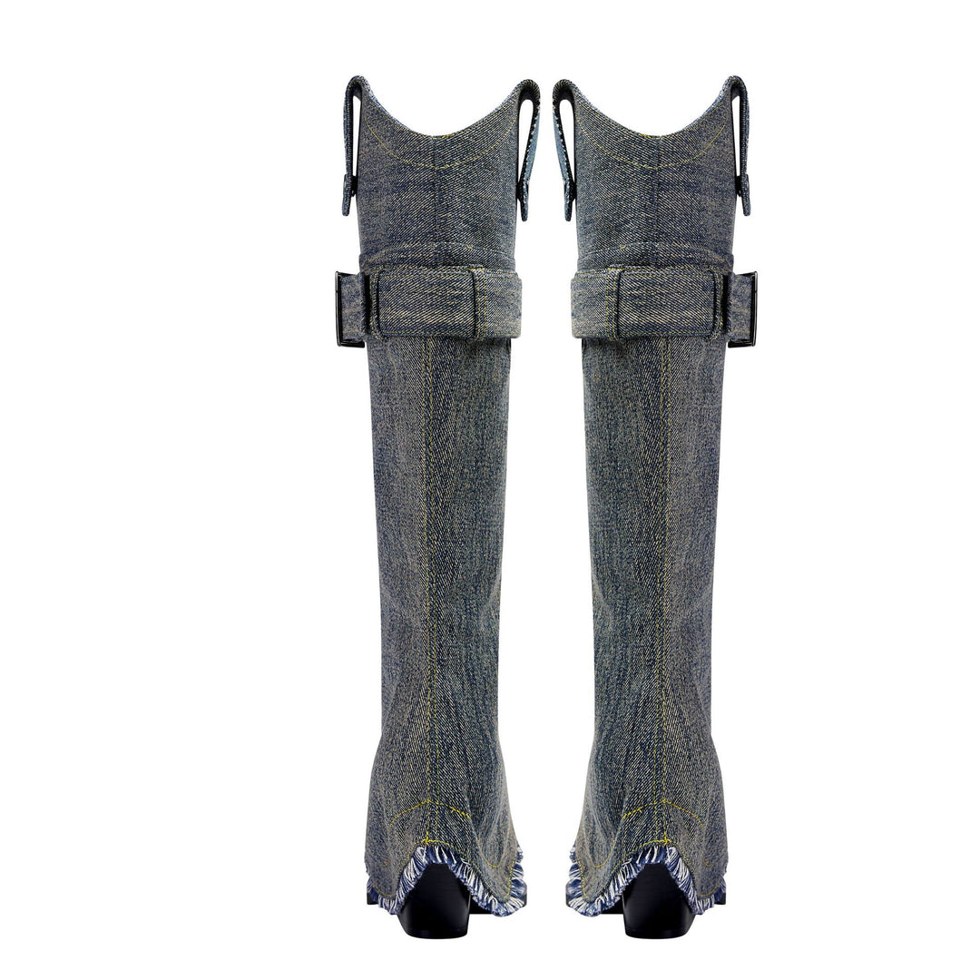 Femme Statement Denim Støvler Stilla