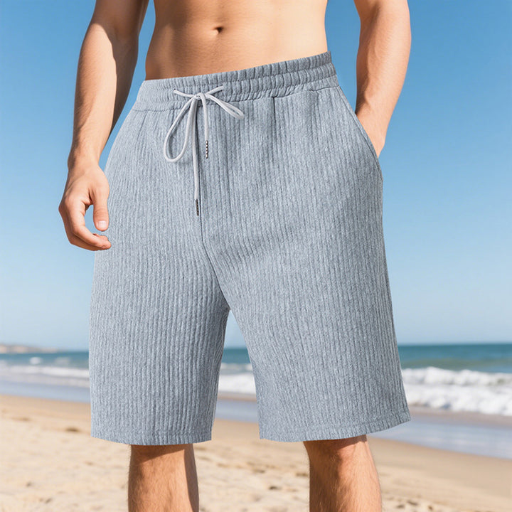 Herrer afslappede strandshorts med elastisk talje og praktiske sidelommer Stilla