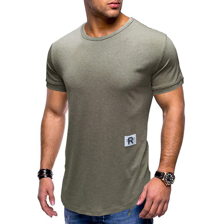 Herrer Rund hals T-shirt med åndbar bomuld Stilla