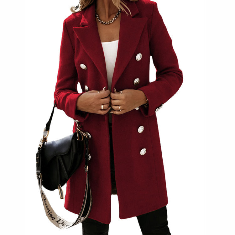 Dame moderne blazer med dobbeltknap og elegante knapper Stiila