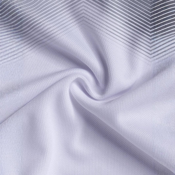 Herre Poloshirt med moderne geometrisk mønster og åndbare egenskaber Stilla