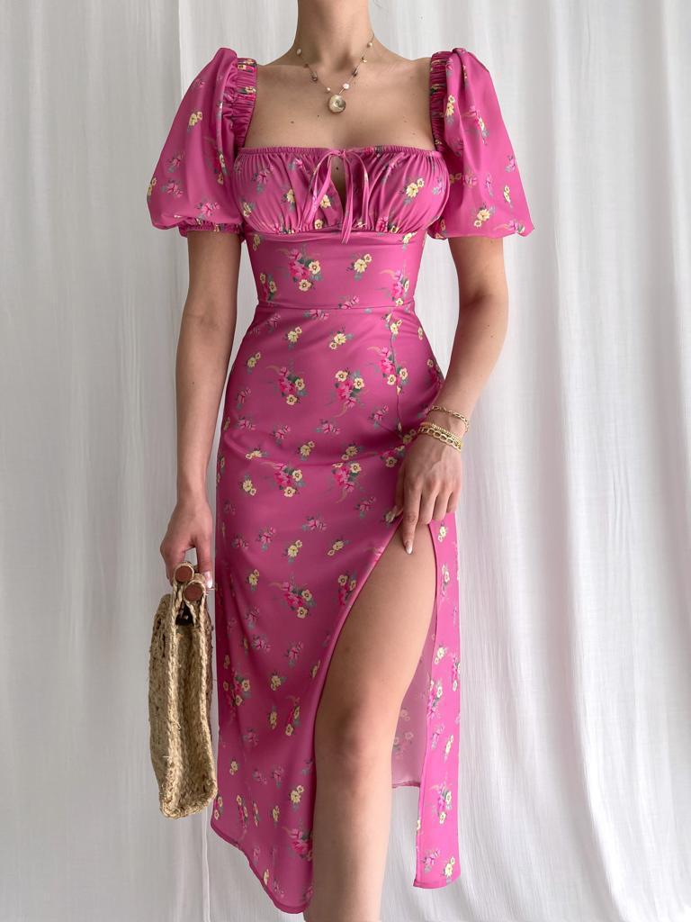 Dame Elegant og legende blomsterkjole Stilla