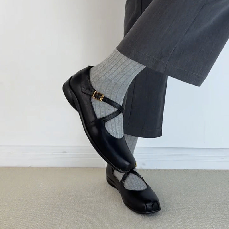 Damer Elegante Krydsrem Mary Jane Ballerinas Stilla
