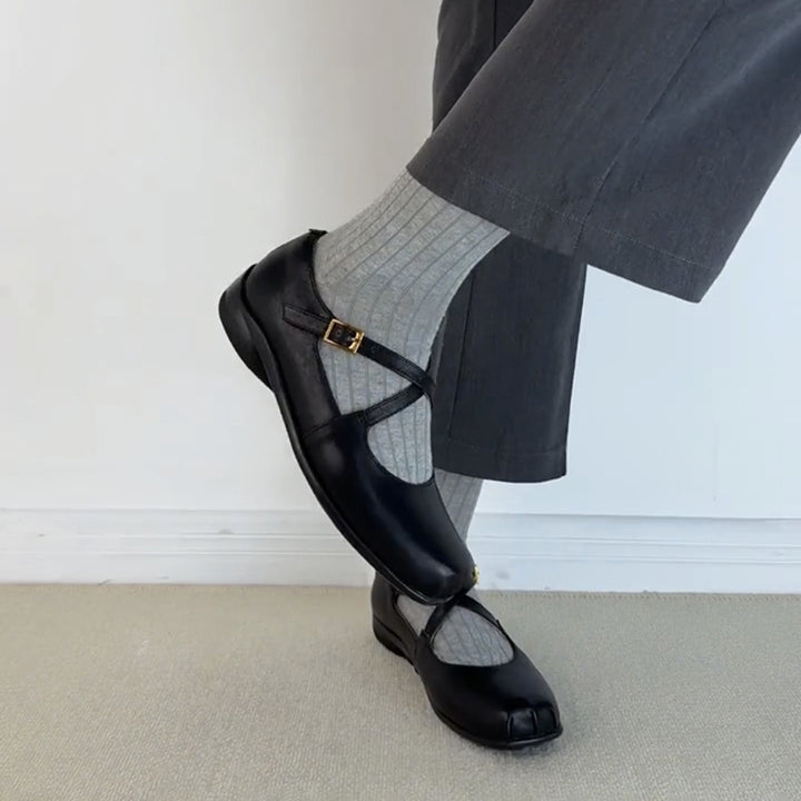 Damer Elegante Krydsrem Mary Jane Ballerinas Stilla