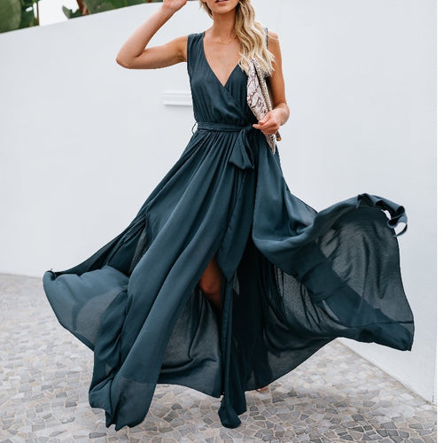 Dame Elegant Maxikjole Stilla