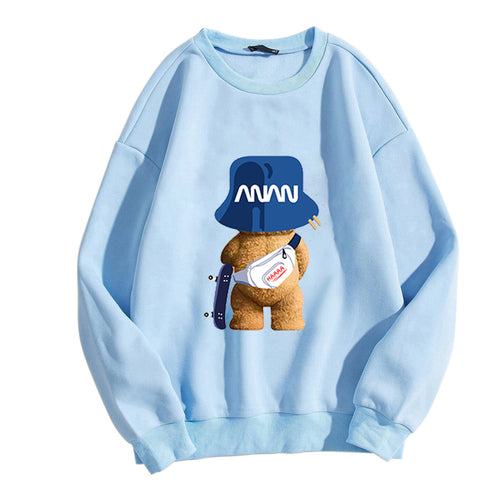 Kvinder casual sweatshirt med legende bjørnemotiver Skovae