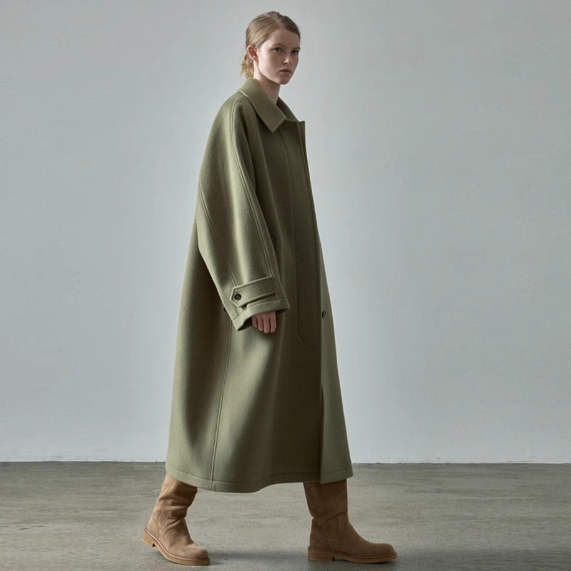 Kvinders oversized uldfrakke Stilla