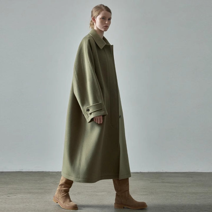 Kvinders oversized uldfrakke Stilla