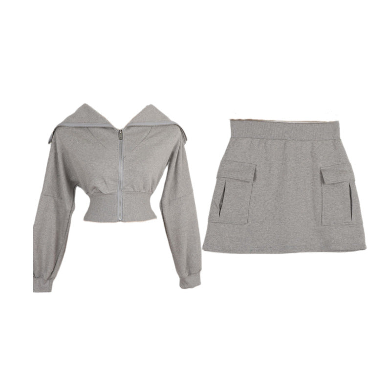 Dame sporty hoodie kjole med praktiske lommer Stilla