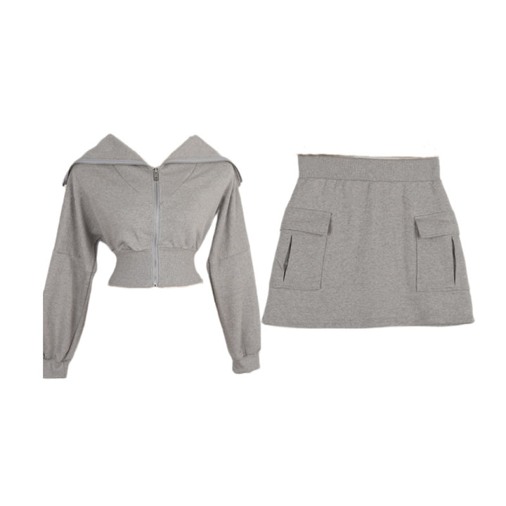 Dame sporty hoodie kjole med praktiske lommer Stilla