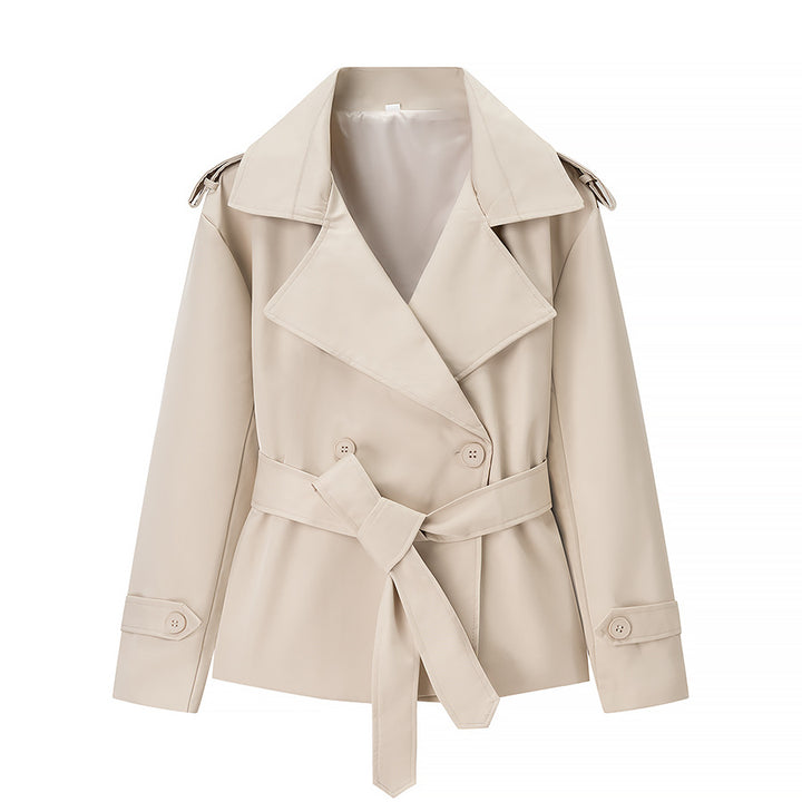 Kvindernes elegante og moderne trenchcoatjakke med bælte Stilla