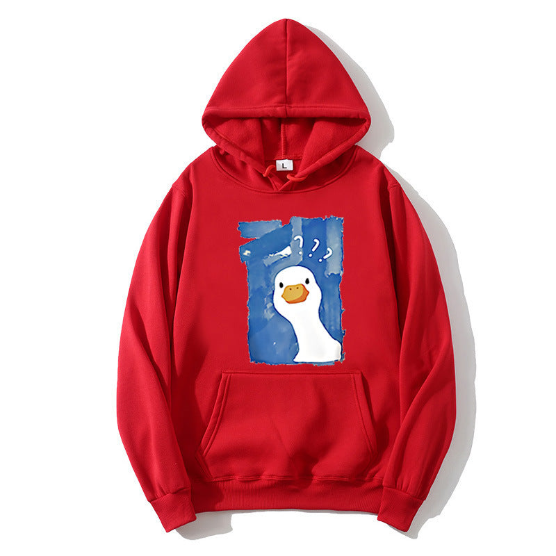 Kvinders hoodie med legende andemotiv Skovae 1772613013